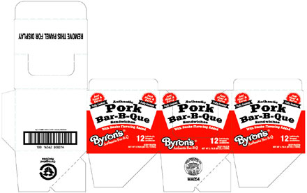 Byron's Bar-B-Q - 2 Color Direct Print Carton