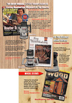 Porter Cable - National Magazine Ads for Fine Woodworking and Wood